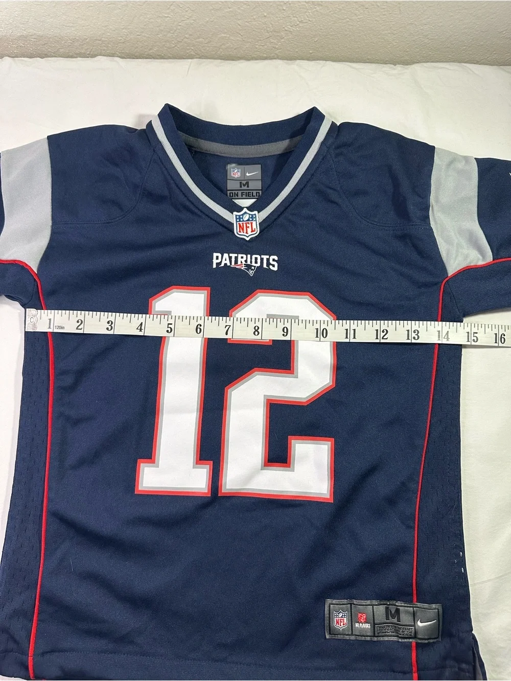 Tom Brady New England Patriots Nike Game Player Jersey  Boy's  Size 5/6 Medium
